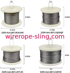 Corrimão 7x7 150ft da balaustrada de DIY corda de fio de 2,5 milímetros