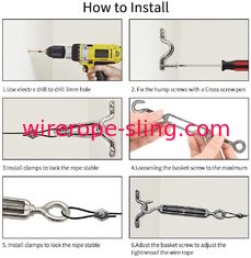 Corda de fio resistente de suspensão clara do FT 10mm do jogo 150 da corda