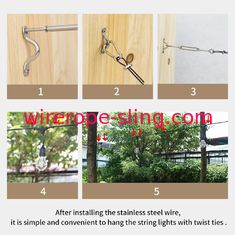 O vinil preto revestiu a corda de fio de aço inoxidável de 304 1,5 milímetros