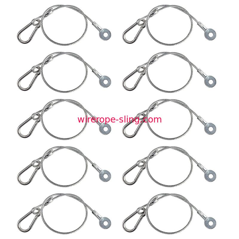 Travamento resistente do estilingue da corda de fio de 10 blocos de aço inoxidável para a segurança da luz da fase