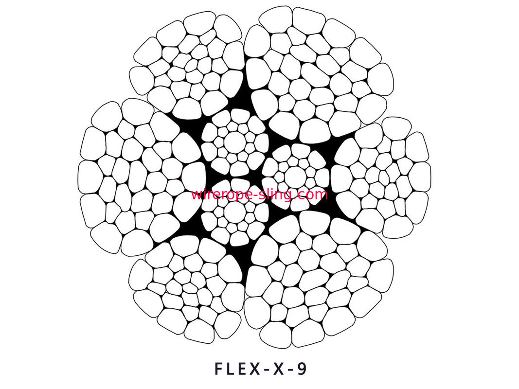 Resistência de desgaste excelente da corda de fio de aço do guindaste do porto LKS-K9 para a carga/o descarregamento do porto
