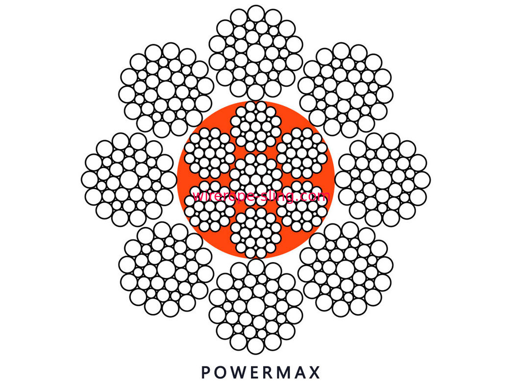 8 x 36WS IWRC - P que gerencie não a corda, rebocando a corda de fio com filtro amorteceu o núcleo
