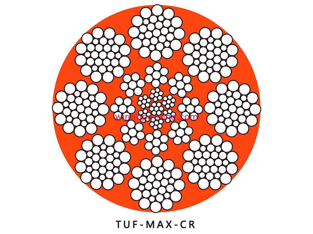 LKS - max C - resistência excelente da fadiga da corda de fio de aço de R para o impulso e a tração da máquina escavadora