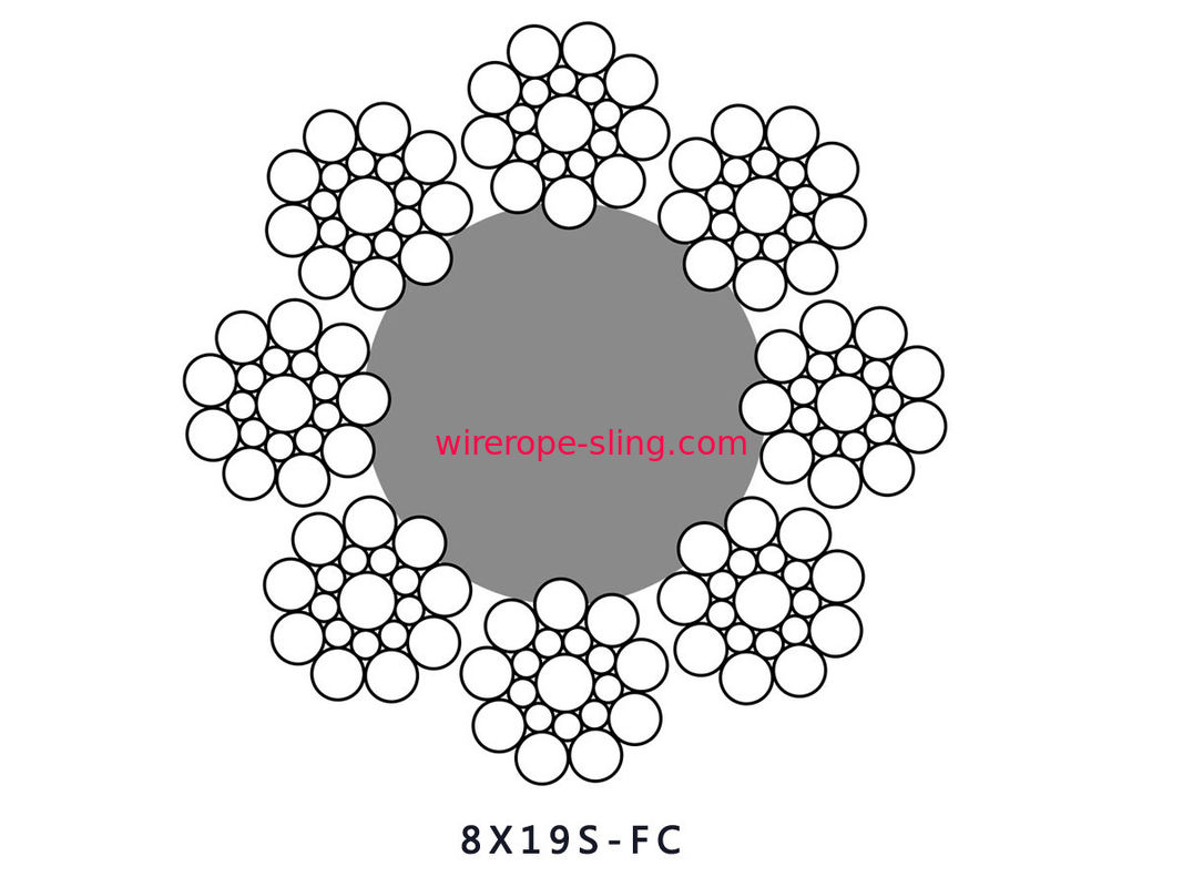 corda de fio 8x19S de aço para a corda de fio do elevador da alameda da tração do elevador