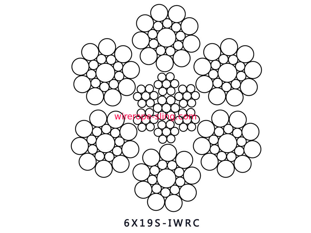 Desgaste da corda de fio de aço de 6 X19S - resistente com transmissão interurbana