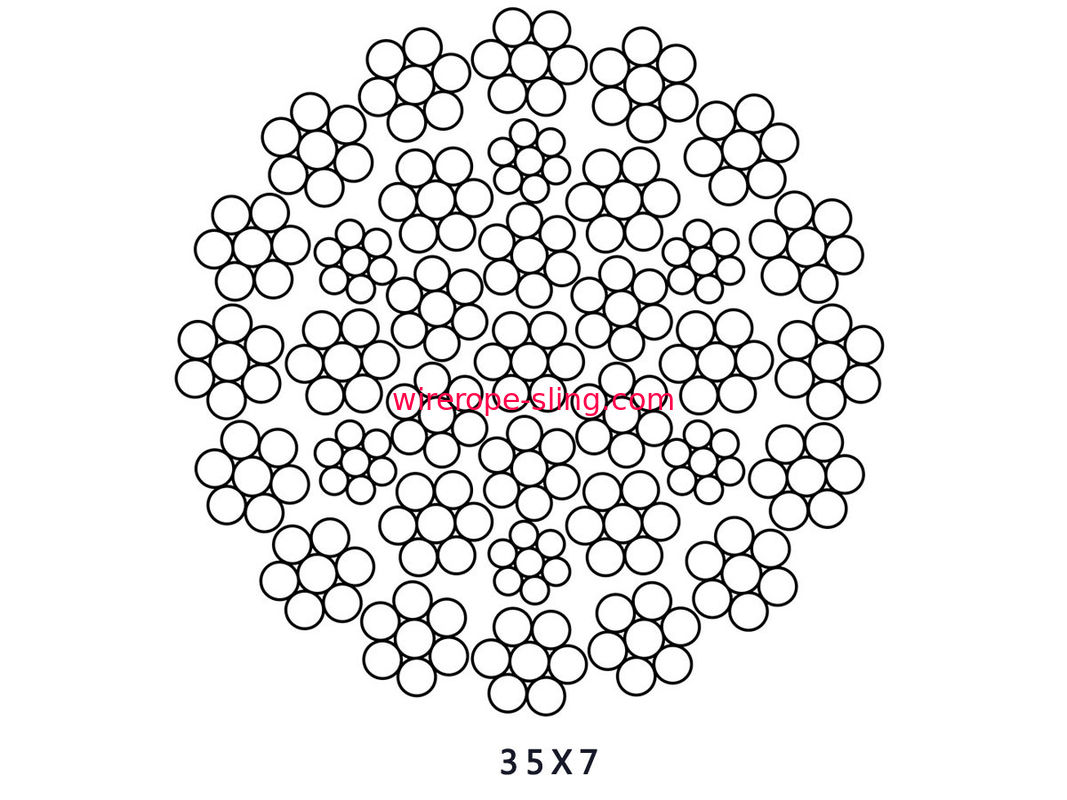 Peso leve grande da corda de fio do aço do fator de segurança para o guindaste de torre do guindaste do automóvel