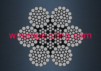 Corda de fio de aço de Iwrc da fibra, padrão flexível da corda de fio JIS por quedas do barco salva-vidas