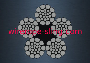 Corda de fio do núcleo da fibra sintética, resistência à tração galvanizada do fio de aço 1960MPA
