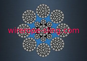 A segurança galvanizou o cabo entrançado de aço, comprimido vida de fadiga de dobra da elevação da corda de fio