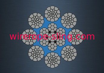 Corda de fio de aço galvanizada comprimida 8 X K31WS - EPIWRC (K) para o guindaste de torre