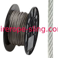 vida útil longa de aço inoxidável da corda de fio de 7x19 AISI316 para a parede verde