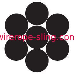 Tipo 316 cabo de aço inoxidável da segurança, padrão do RUÍDO da corda de fio dos aviões