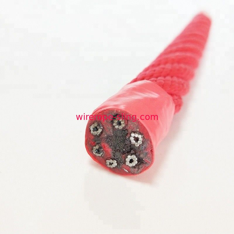 Carbono de escalada reforçado da corda de fio de aço 16mm # 60 para o curso da corda das crianças