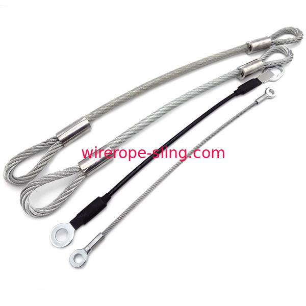 O estilingue claro de grande resistência 100mm -3000mm da corda de fio com olho macio dá laços