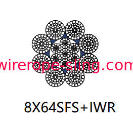 Cabo de aço inoxidável 8 x 64 SFs do contato linear para a linha da âncora da perfuração a pouca distância do mar