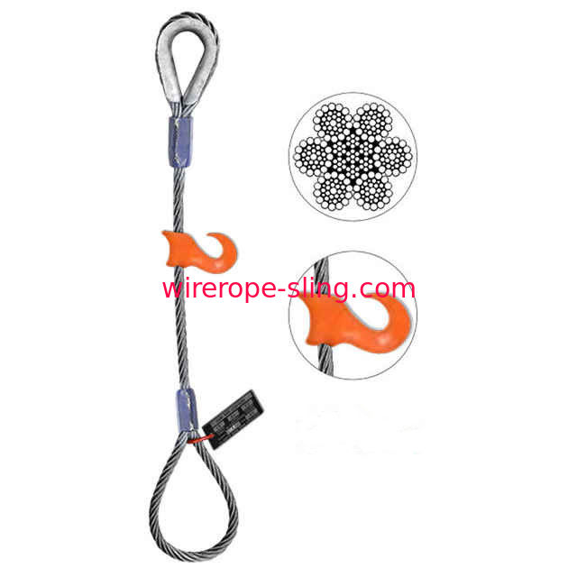 Deslizando o laço flamengo de aço do olho das corrrentes de levantamento do gancho da gargantilha ao dedal resistente