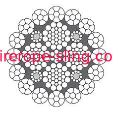 Guindaste móvel que iça a corda de fio Lks de 8mm 16-2 costas exteriores de C comprimidas