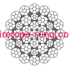 Entrelace o guindaste do crescimento que iça a corda de fio de aço LKS 16-5 todas as costas de C comprimiu