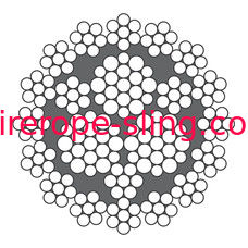 Guindaste de torre de gerencio que iça rotação revestida da corda de fio LKS 16-6 resistente