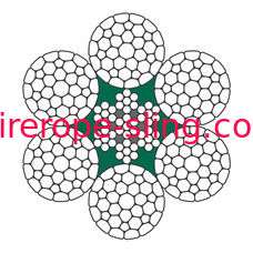 Guindaste de pórtico que iça as costas exteriores da corda de fio LKS de 10mm 6-2 PC comprimidas