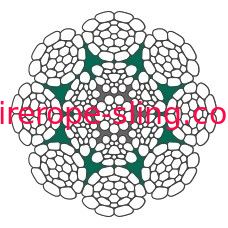 Guindaste do recipiente que iça a corda completa de aço da corda de fio LKS 8-6 PC estampada