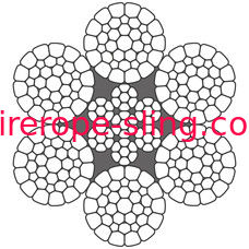 A corda de fio LKS do transporte 6mm da cubeta da garra 6-11 todas as costas de C comprimiu a longa vida