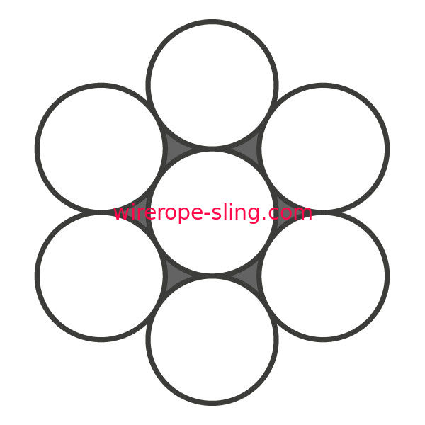 304 de 1X7 5mm de fio da corda T/S do MPa do cabo corda 1570 de fio de aço para a arquitetura