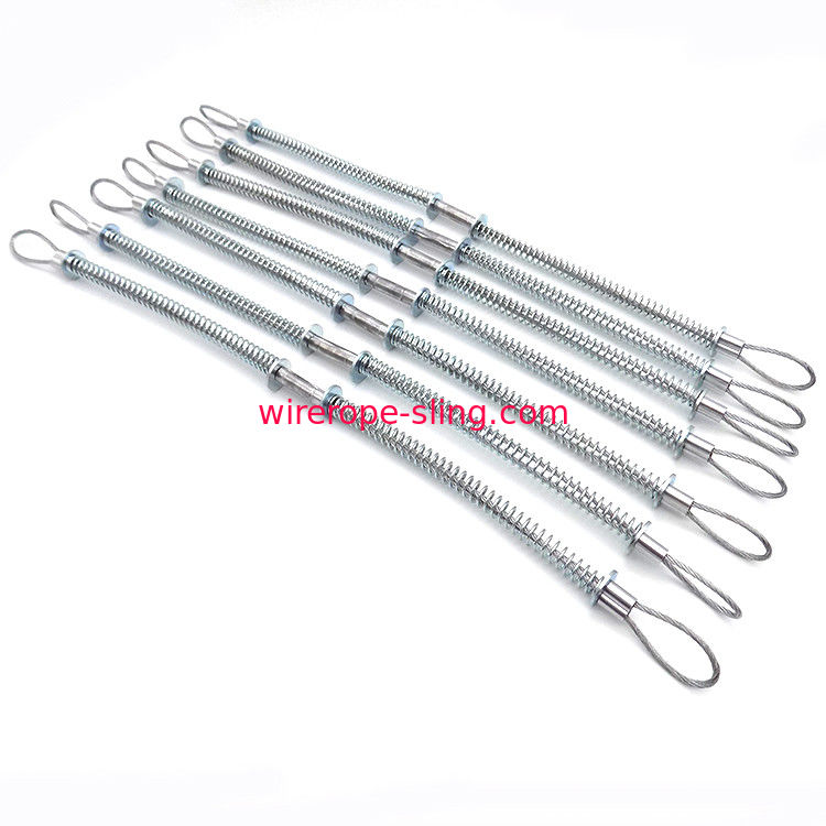 Estilingue 2mm do cabo entrançado de aço do cabo da segurança de Whipcheck - 8mm galvanizou inoxidável
