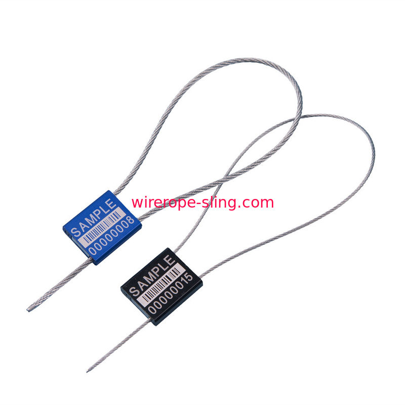 Fechamento galvanizado colorido do selo do cabo da segurança do recipiente da corda de fio de aço