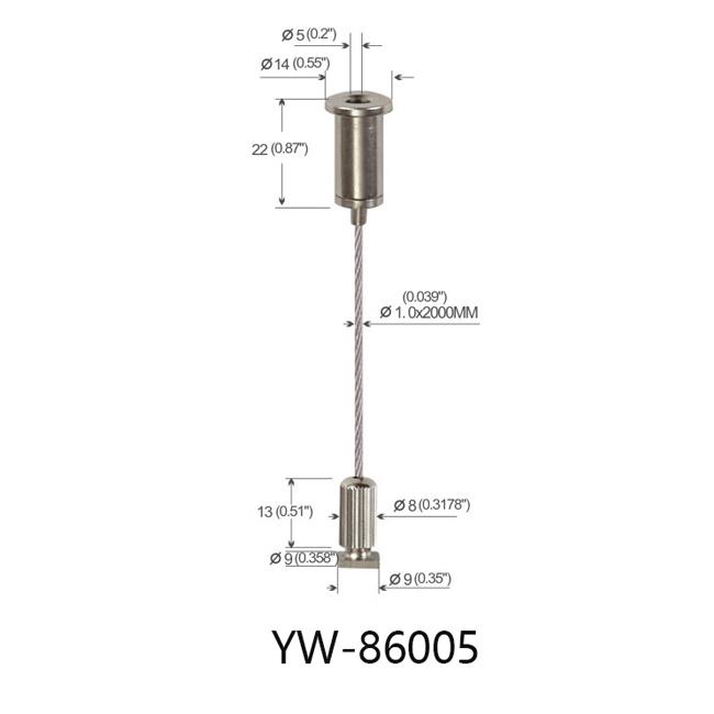 Lighting Hardware Linear Light Hanging System Sim.djustable YW86005 0