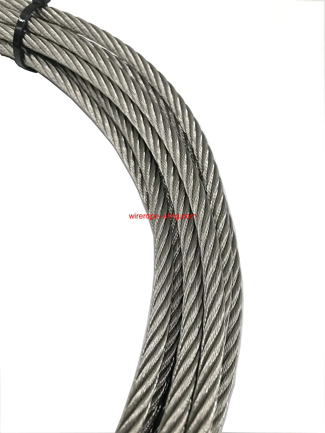 1/4,'304'Aeronave de aço inoxidável Wire Rope Military Specification, Lubricated, Car Traction Baa65292; Corda de elevação
