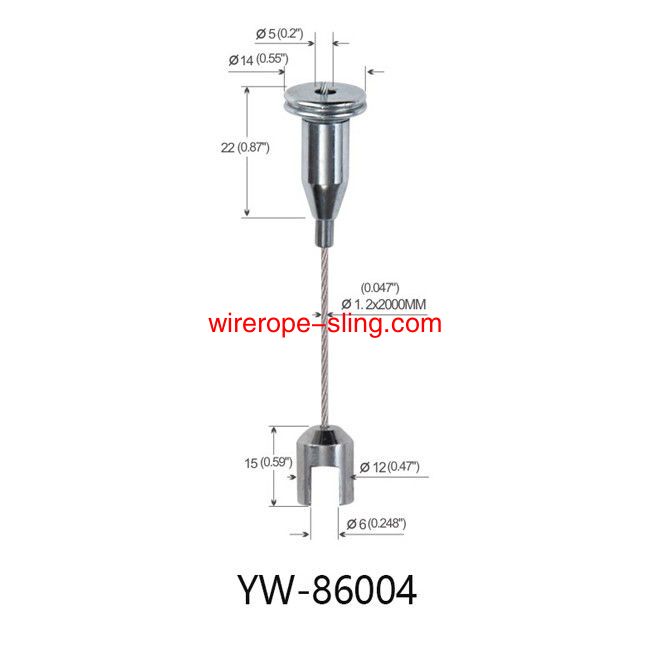 Sistemas flexíveis de suspensão Da corda de tamanho flexível para a iluminação YW86002