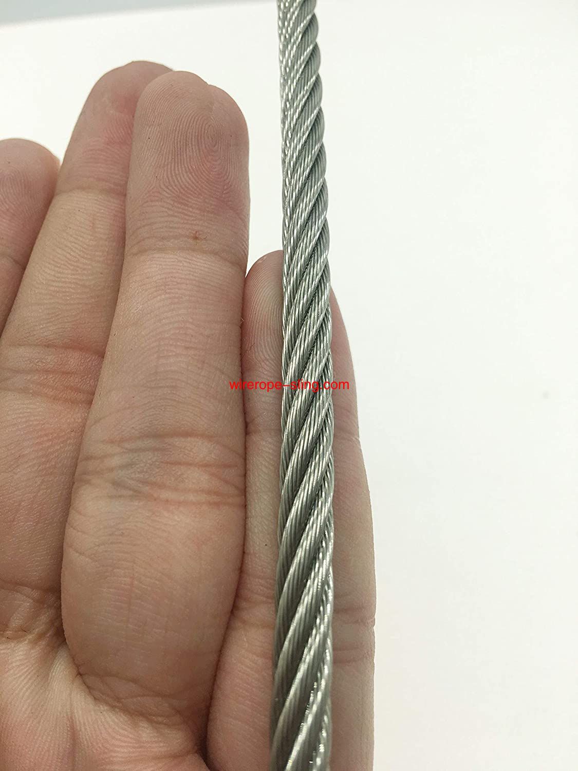 1/4,'304'Aeronave de aço inoxidável Wire Rope Military Specification, Lubricated, Car Traction Baa65292; Corda de elevação