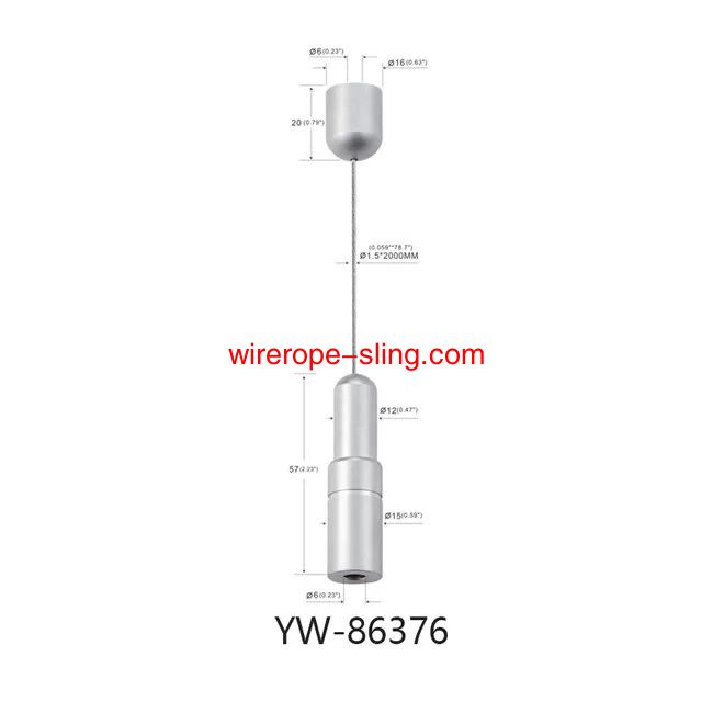 Cable Duplo Mini Gancho Fim Galvanizado de Segurança do Aço com Duas Pernas YW86375