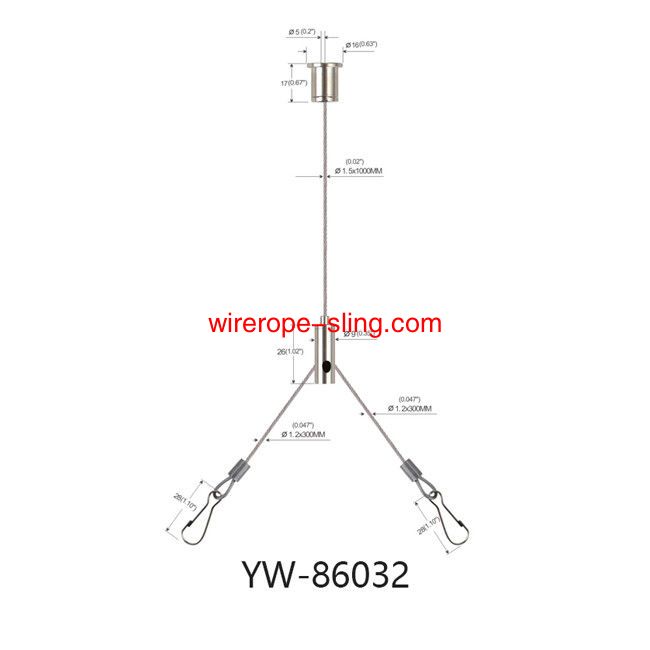 Material de Cobre Ajustes Y do painel LED Comprimidos Comprimidos Cable Pendurados Kits YW86032