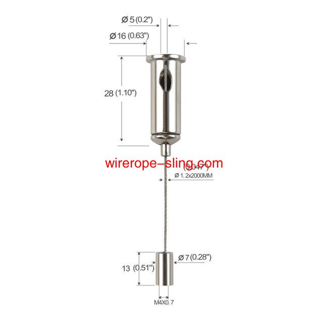 Auto- bloqueamento de raios de Cabos suspensões para CIMA e para baixo Ajustável YW86010