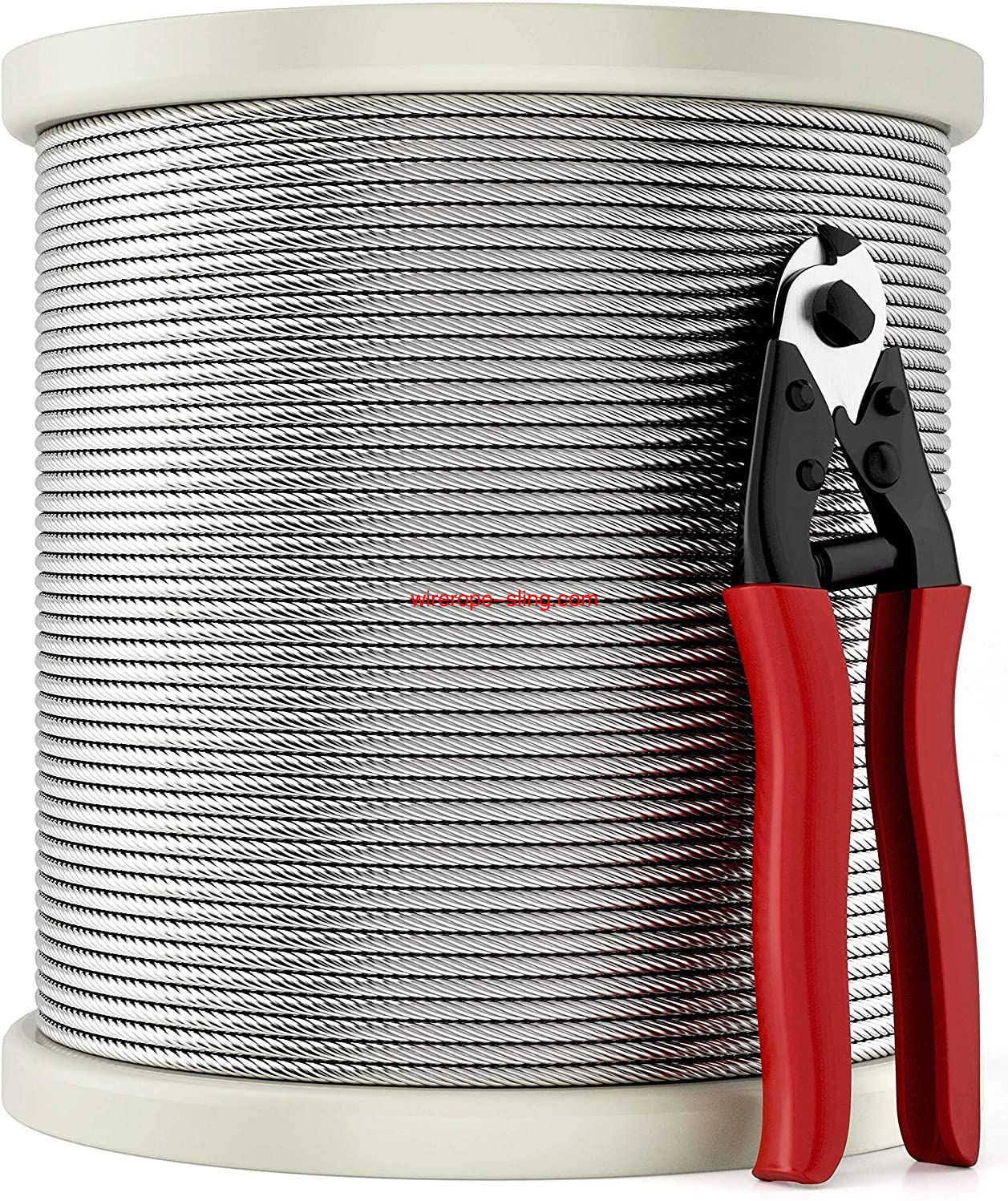 T316 Corda de FIO de aço inoxidável com Cutter, Aircraft Cable for Deck Railing, 7 x 7 Strands Construction