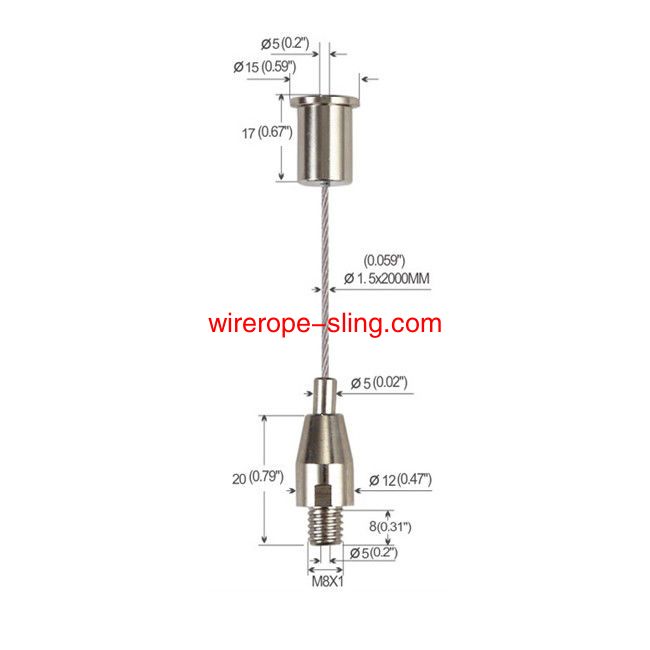 Sistemas flexíveis de suspensão Da corda de tamanho flexível para a iluminação YW86002